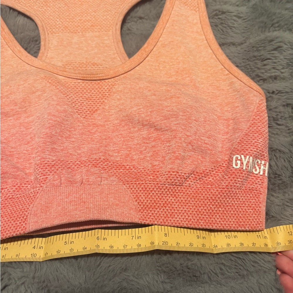 Gymshark Coral Ombre Sports Bra - Picture 7 of 8